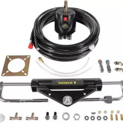 Boat Hydraulic Steering System Kit Marine Outboard Steering 150HP Outboard