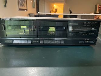 PIoneer CT-W430 dual stereo cassette deck (with tapes)