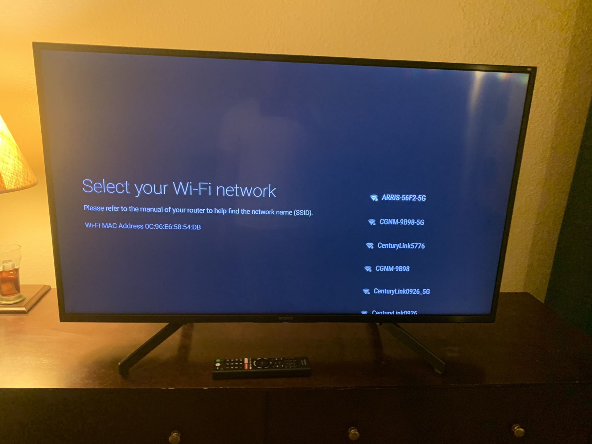 49 inch Sony 4K smart tv