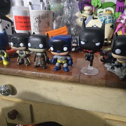 6 Funko DC Batman/girl Figures 