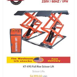 Automotive Full Rise Scissor Lift 