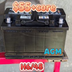 AGM Car Battery Group Size 48/H6