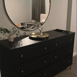 Black 6-drawer Dresser