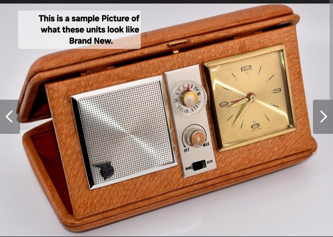 Vintage AFCO Transistor Travel Clock Radio Model TCR main image 7