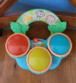 Bright Starts Safari Beats Musical Drum