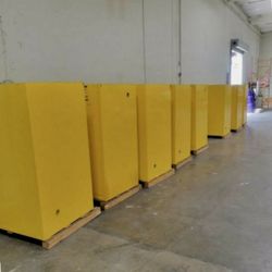 (8) 90 GALLON FLAMMABLE LIQUID CABINETS -can deliver-