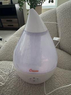 Crane Ultrasonic Cool Mist Humidifier for Bedroom