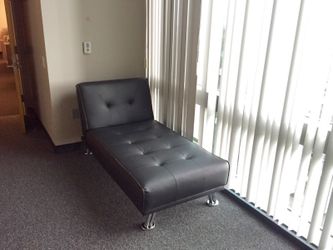 New Black Chaise Adjustable