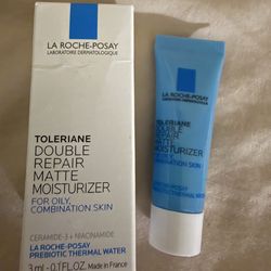 New Type: Matte moisturizer for oily and combination skin.  Size: 3 ml / 0.1 FL. OZ.  Key Ingredients: Ceramide-3, Niacinamide, and Prebiotic Thermal 