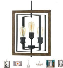 Home Decorators Collection Palermo Grove 14 in. 3-Light Gilded Iron Dining Table Pendant