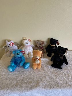 Beanie Babies Collection - 7 Bears with Tags Attached