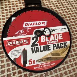 Diablo 6-1/2in. x 24-Teeth Framing Circular Saw Blade (2 pack)