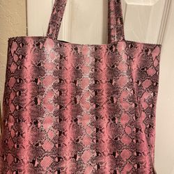 Pink Leopard Tote Bag