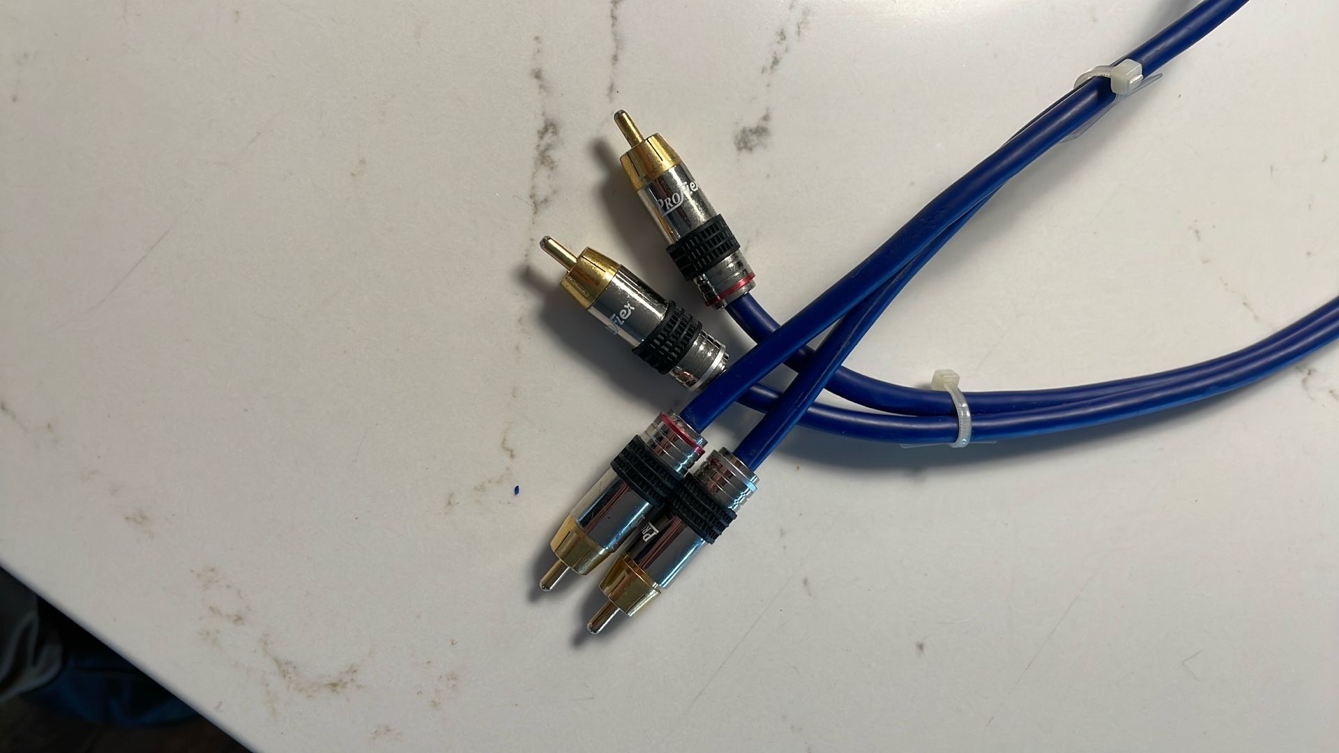Proflex 9ft Audio Cable Double Male To Double Male. 