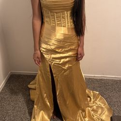 XSMALL Gold Dress