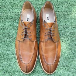Joseph Abboud Men’s Brown Leather Dress Shoes – Size 11 Oxford Style