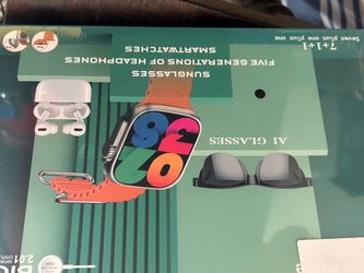 7+1+1 Smartwatch Earbuds AI Glasses Bundle