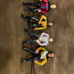 Vintage 90s Star Trek: The Next Generation Figure Lot - Picard, Worf, Spock
