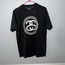 Stussy Mesh Jersey Shirt Mens Medium Black