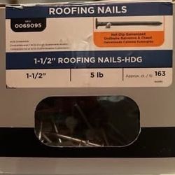 Hot dip galvanized Smooth Shank ROOFING NAILS.  11-Gauge. 1 1/2"
