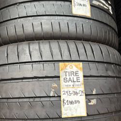 295/30/20 (2) Michelin Installed 
