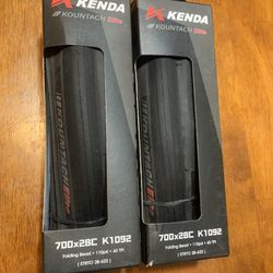 New Pair Kenda Folding Road Bike Tires