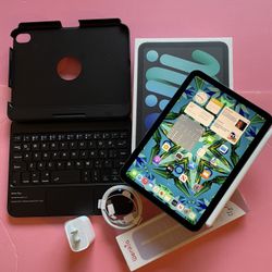 Apple ipad Mini 6th Generation (2021 model) 256GB With Box, keyboard, pencil & Accessories 