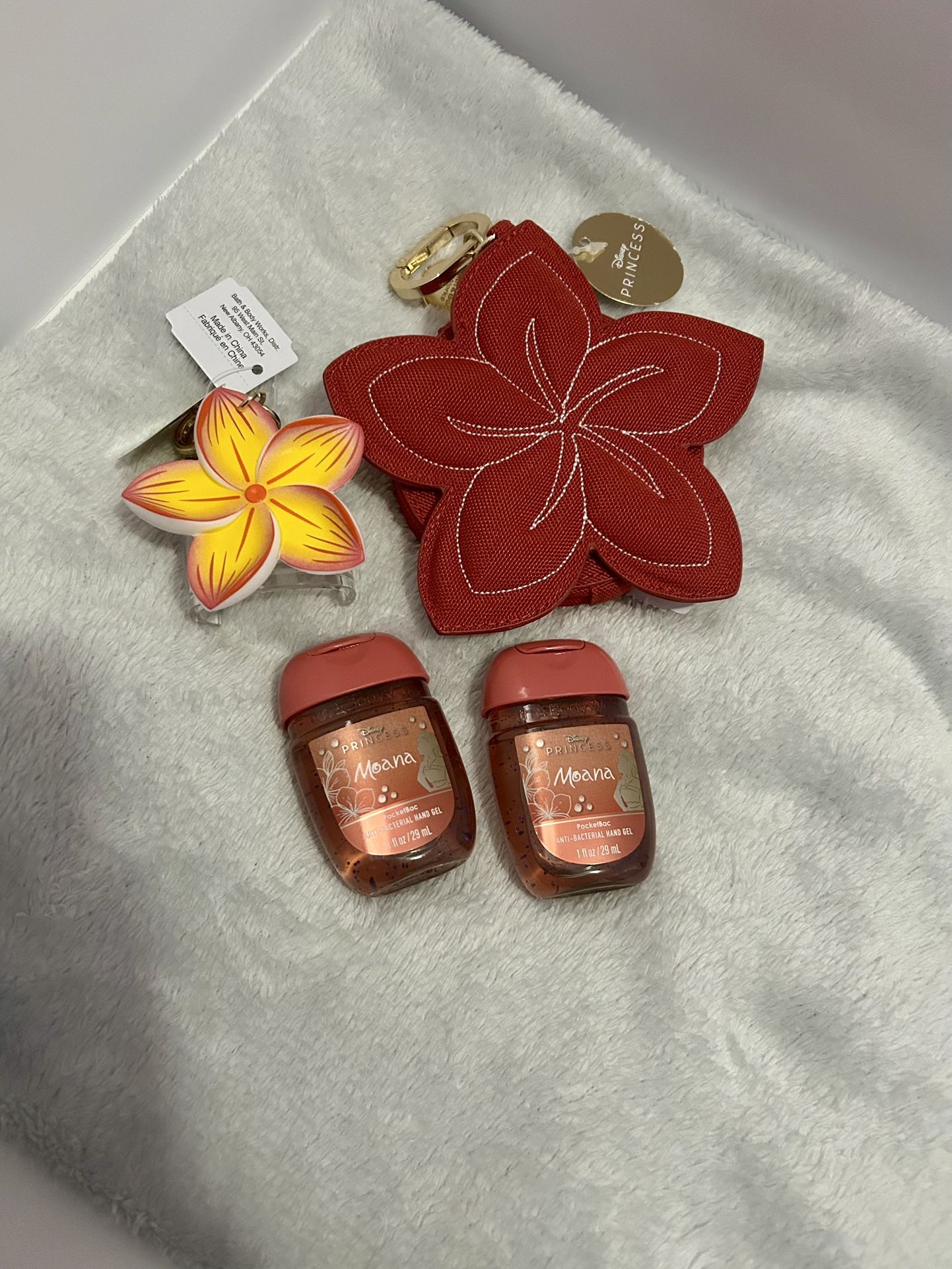 BBW Princess Moana Coin purse and PocketBac Holder with 2 hand sanitizers