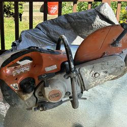 Great Concrete  Chop Saw  Starts Up On the First Or Second Pull 