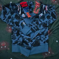 NEW Blue Bape Hoodie