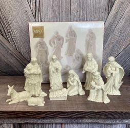 Mikasa 9pc Fine Porcelain Nativity Figurine Collection