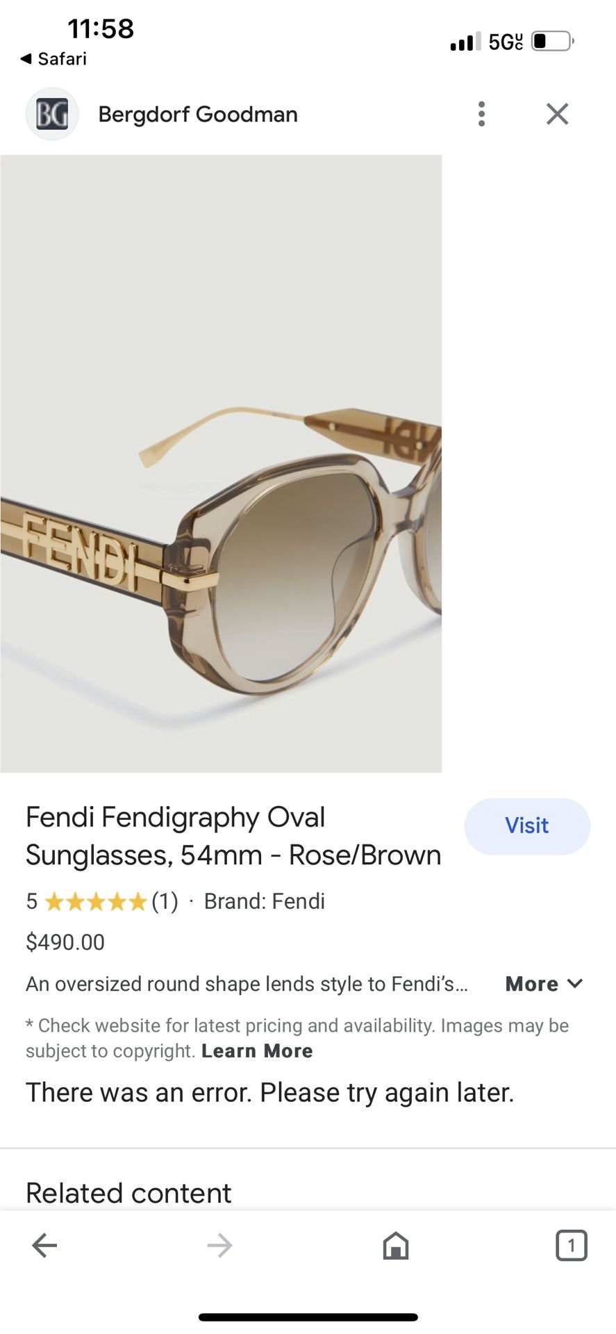 Fendi Sunglasses (After Xmas Sale) for Sale in Richardson, TX - OfferUp