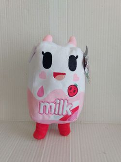 Tokidoki Moofia Strawberry Milk Carton 9" plush with Tag