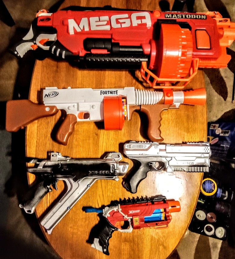 The Arsenal Nerf Air Guns