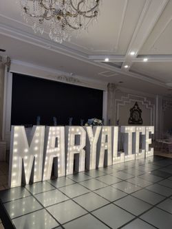 Wood Marquee Letters Letras De Luces Numbers White 