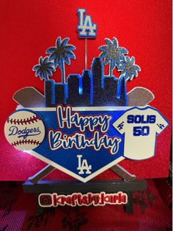 Dodgers Cake Topper