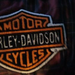 Vintage Harley-Davidson Emblem And License Plate