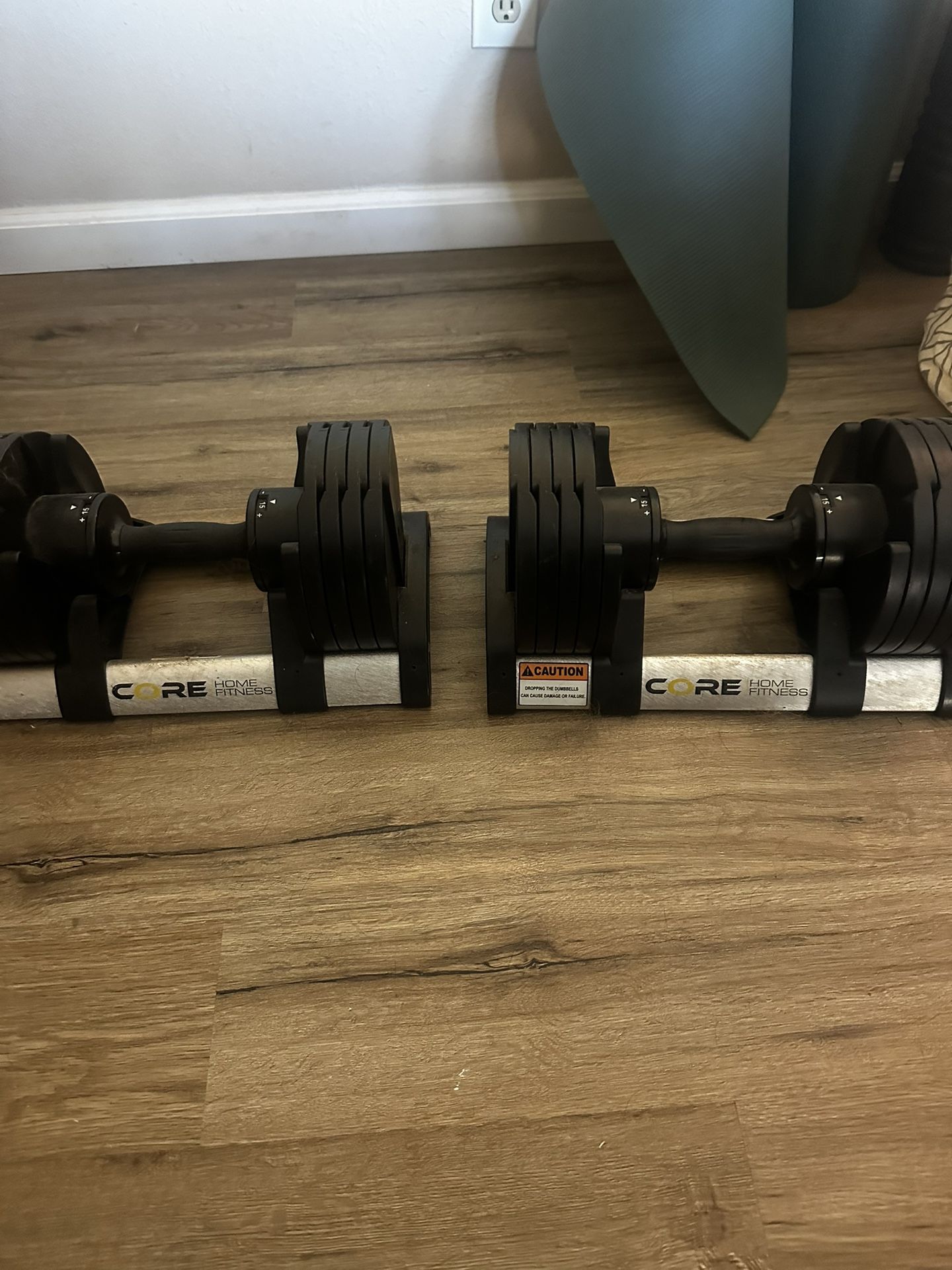 Core Home Fitness Adjustable Dumbbells (pair of 2) 