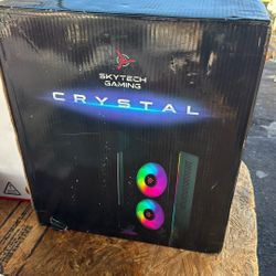 Skytech Gaming - CRYSTAL Gaming Intel Core i5 14400F - 16GB Memory - AMD Radeon RX 9060XT 8GB