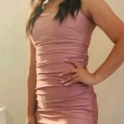 pink prom dress size small