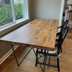 CB2 Dylan 36x80 Acacia dining table