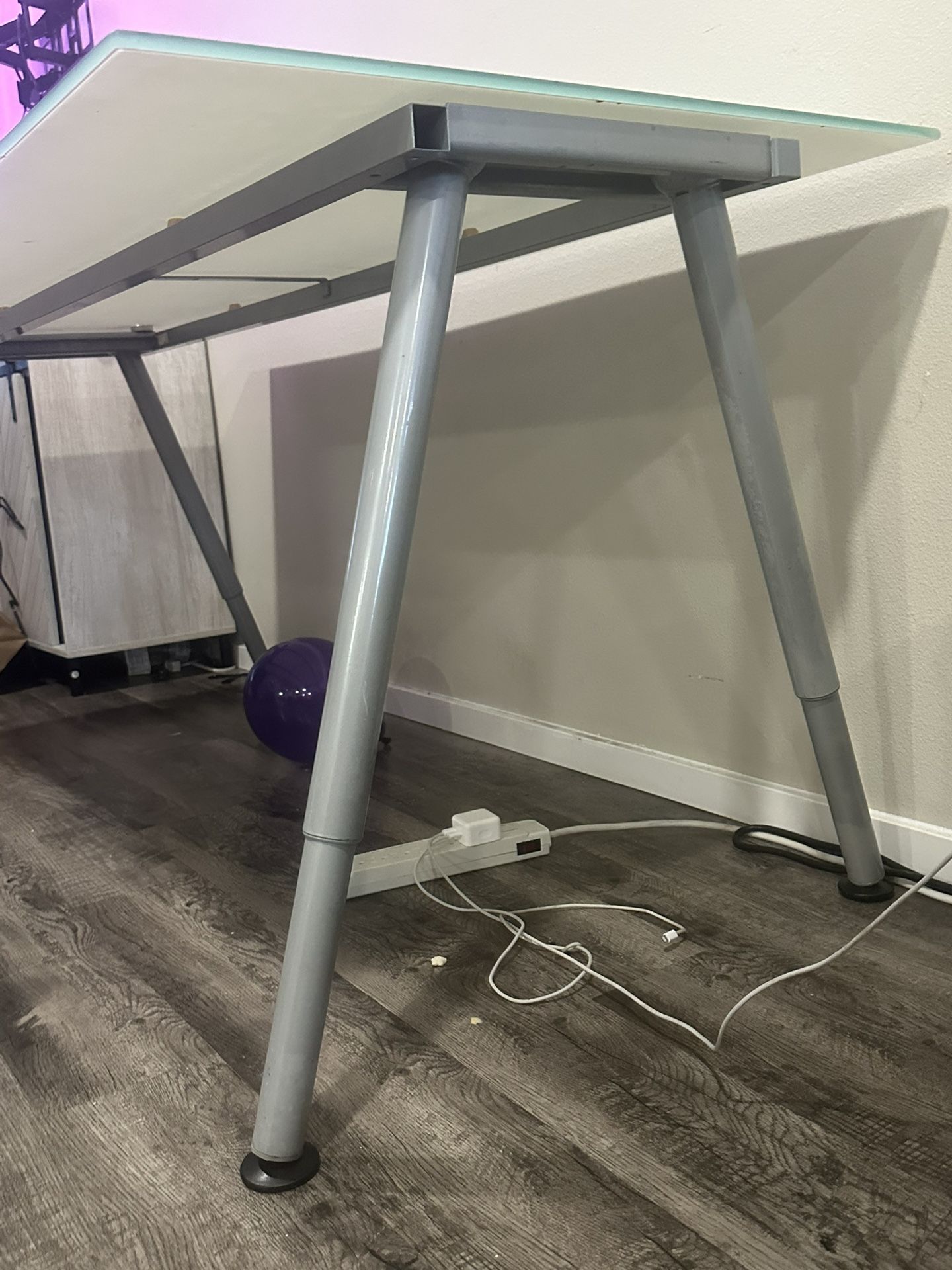 IKEA Glass Top Desk
