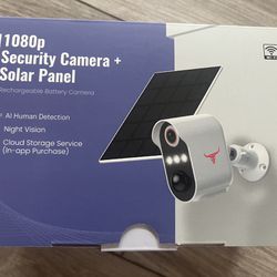 Wireless Security Camera with Solar Panel