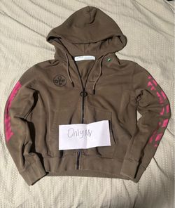 Off White Zip Up hoodie