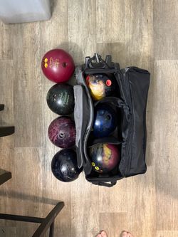 3 ball KR Select 33 Rolling Bowling Bag, comes with all balls…. OBO