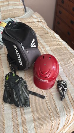 Kid Base ball helmet and bag