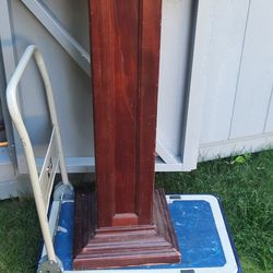 Tall wooden plant stand - $45