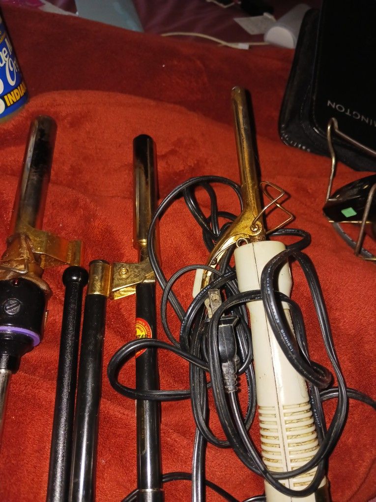 Hair Products N Carrying Bag. Also Include Straigthen Hot Comb N Cermanic Heater Stove