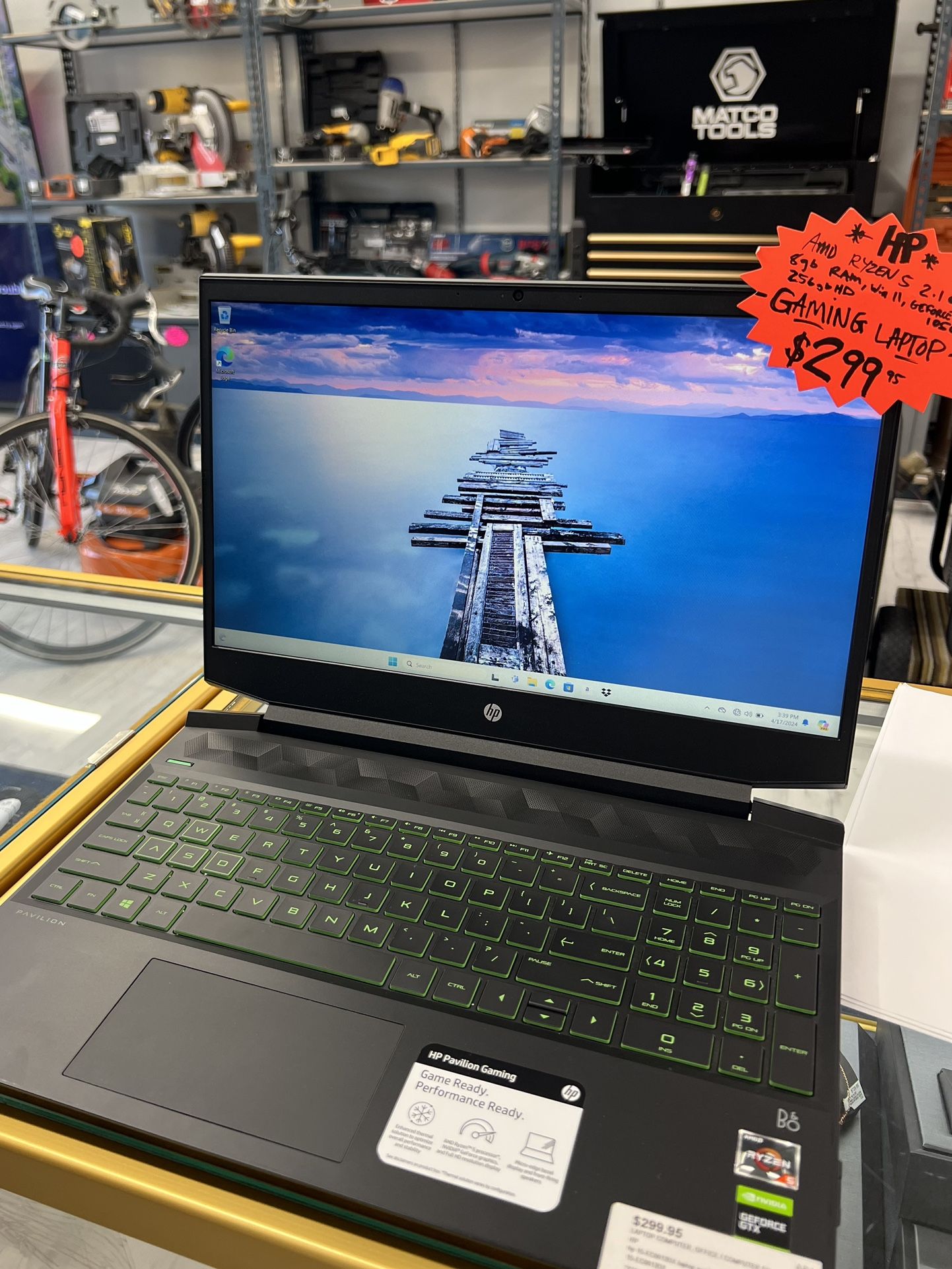 HP AMD Ryzen S Gaming Laptop