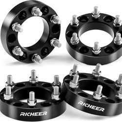 6x5.5 Wheel Spacer Compatible with Silverado Suburban Sierra Savana 1500 Express Tahoe Yukon Escalade C2500 K2500, 1.5" Forged 6x139.7mm Wheel Spacers